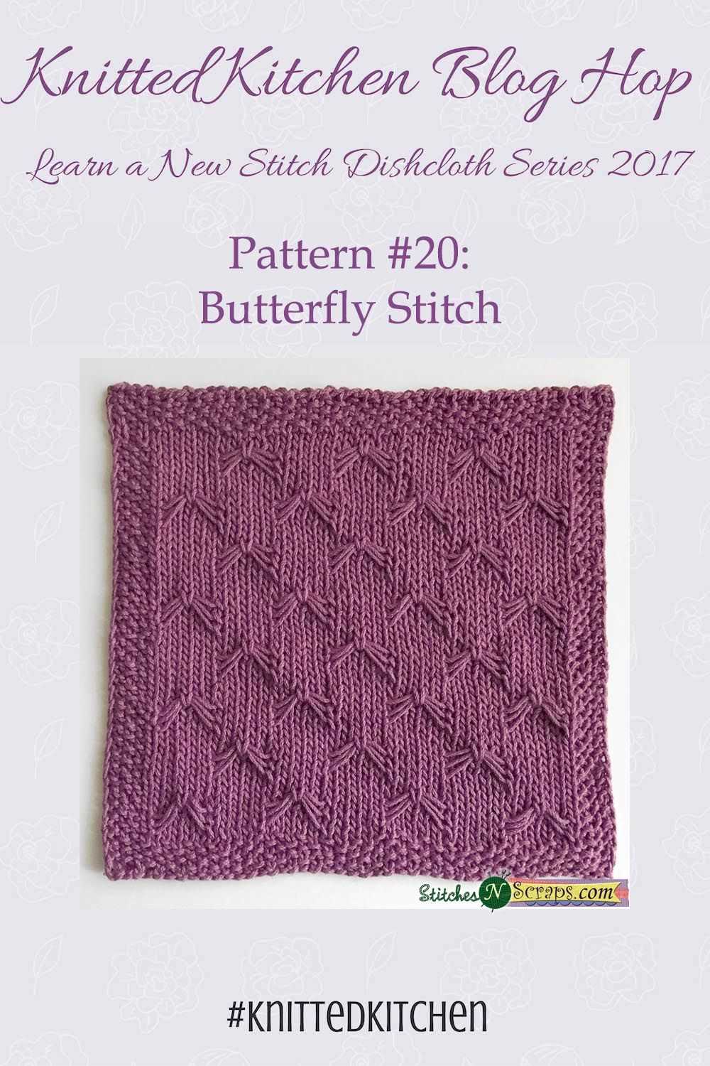 Butterfly knit pattern