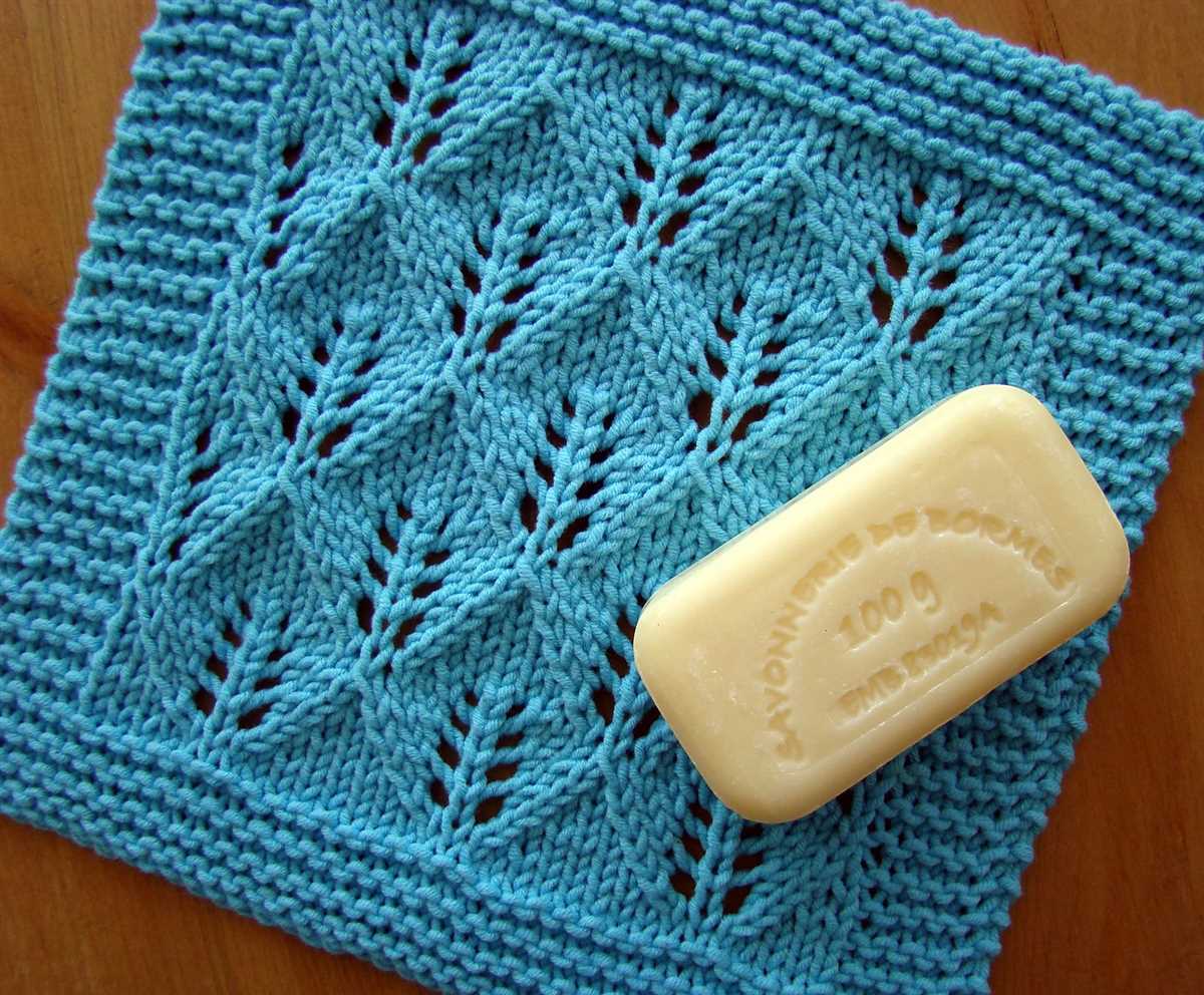 Wash rag knitting pattern