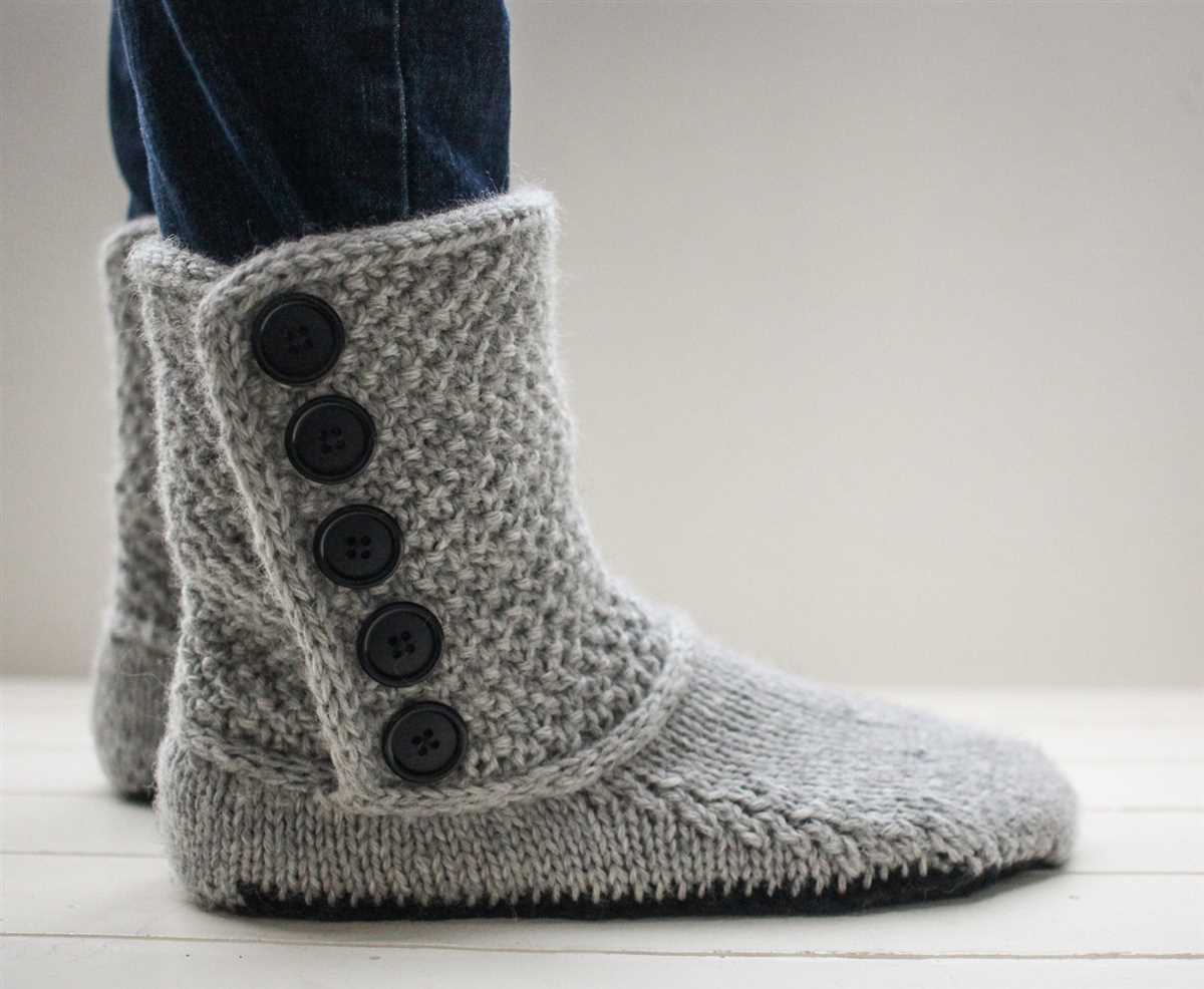 3 in 1 button boots knitting pattern