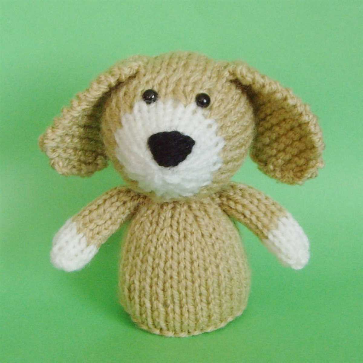 Toy dog knitting pattern