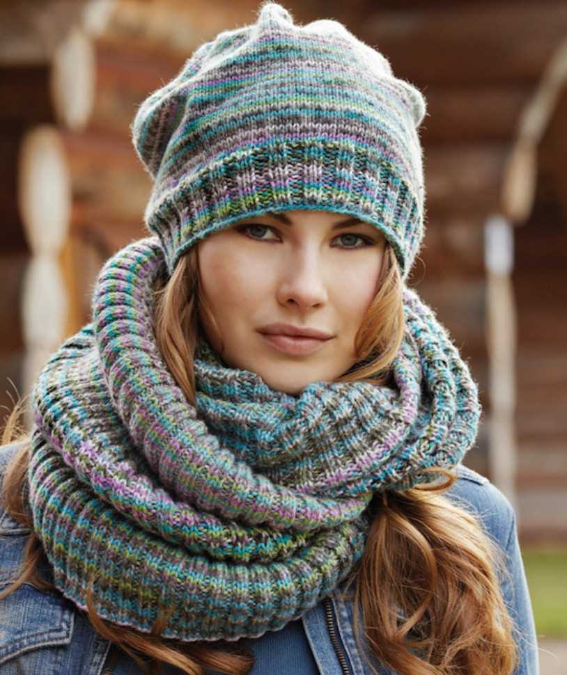 Tubular scarf knitting pattern