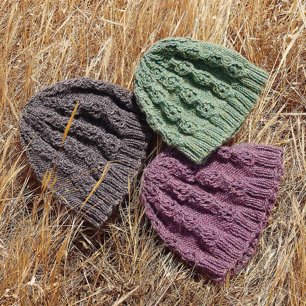 Knit hat pattern size 8 straight needles