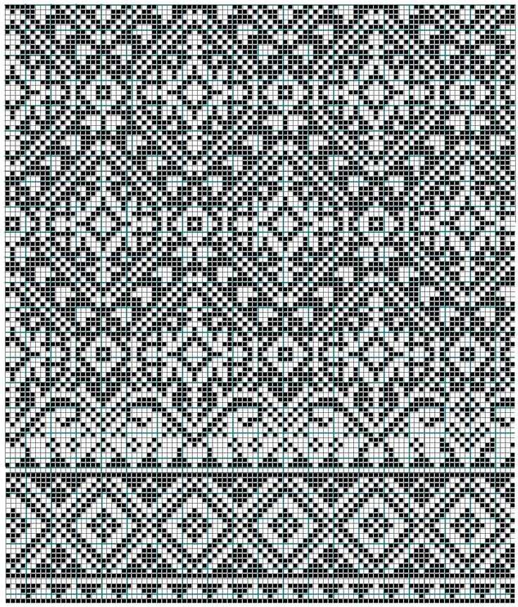 Jacquard pattern knitting