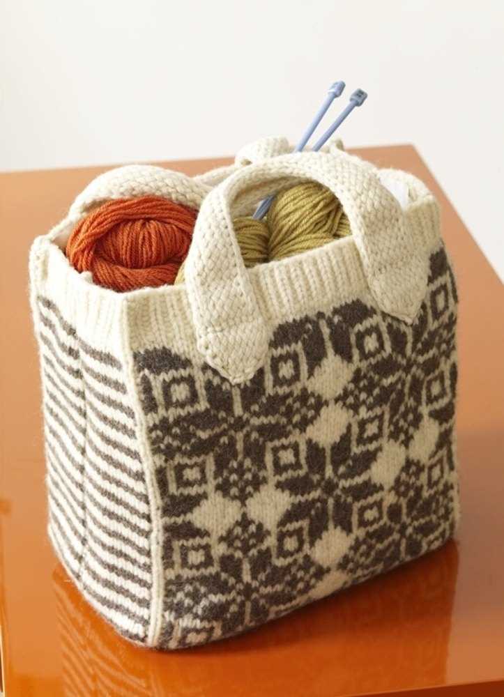 Knitted tote bag pattern free