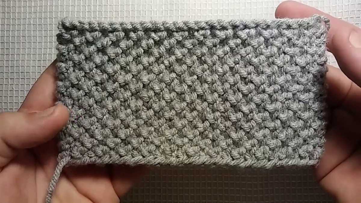 Bee stitch dishcloth knit pattern