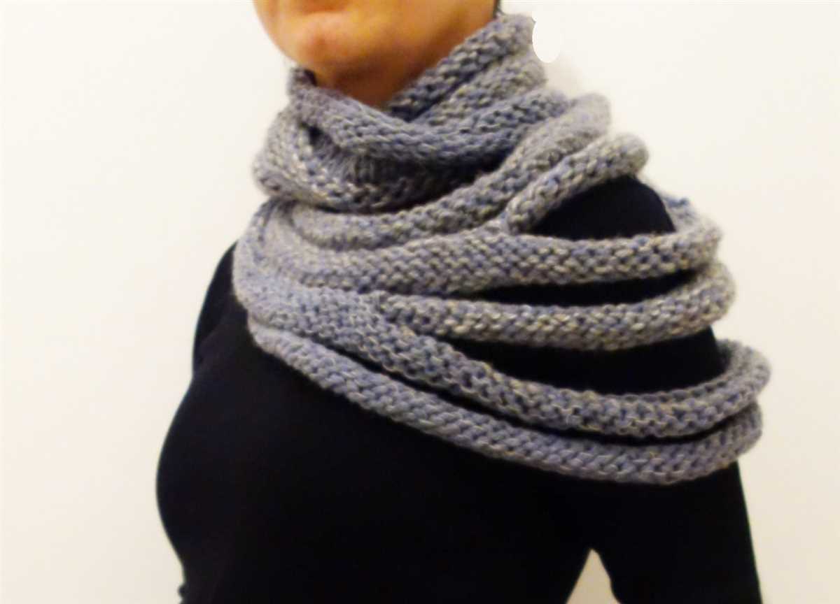 Chunky knit cowl pattern