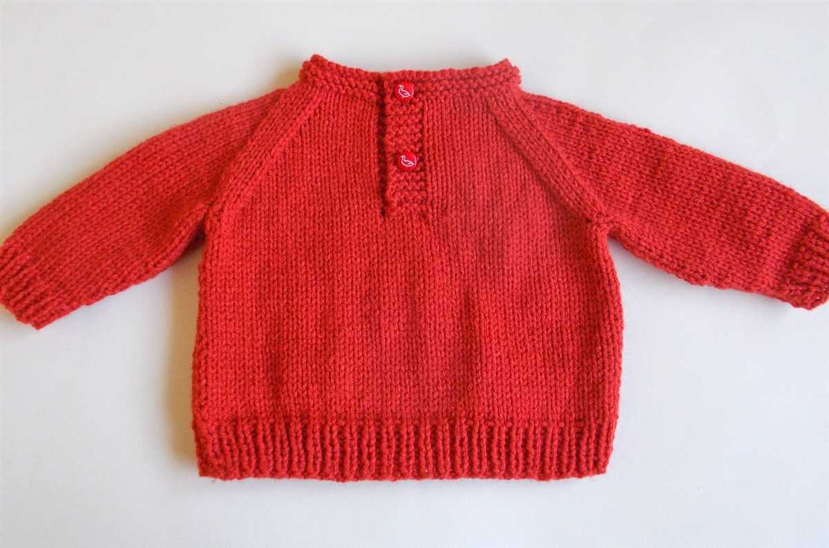 Infant knit sweater pattern free