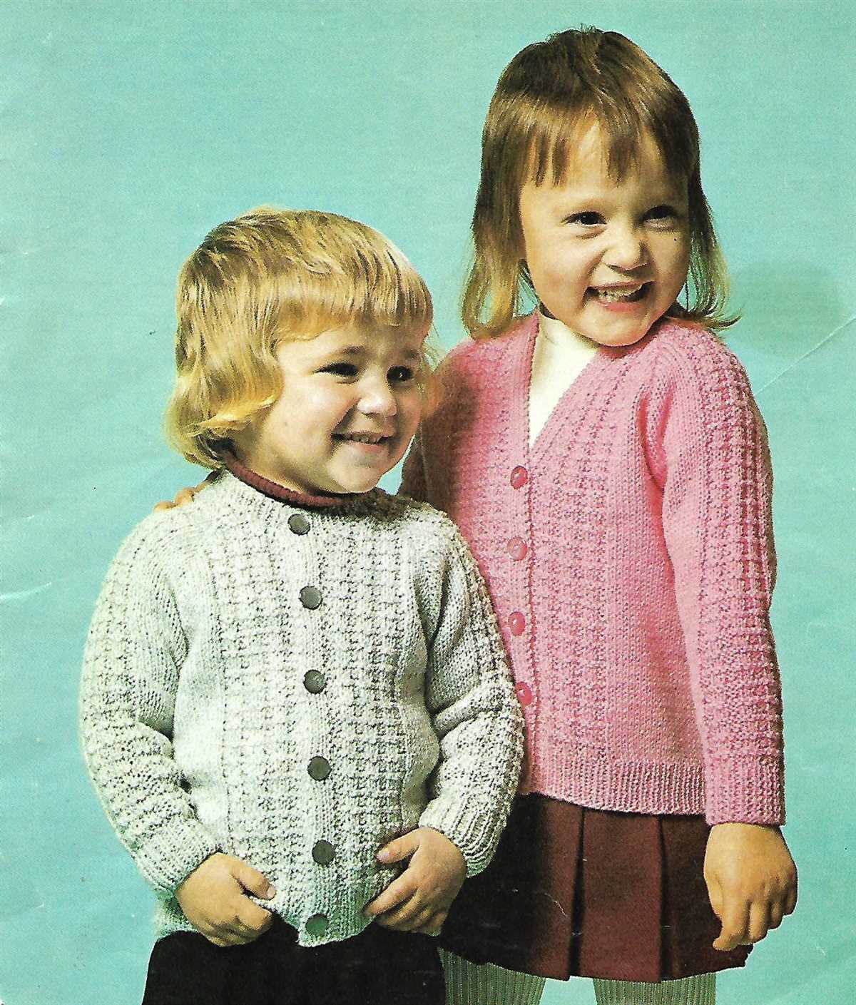 Knitting patterns for childrens jackets
