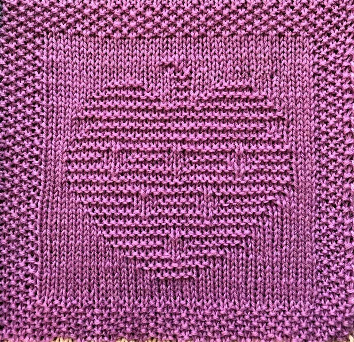 Knitted squares patterns free