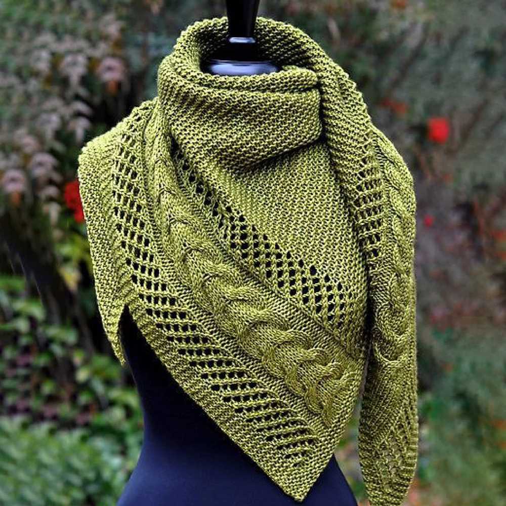 Caterpillar scarf knitting pattern