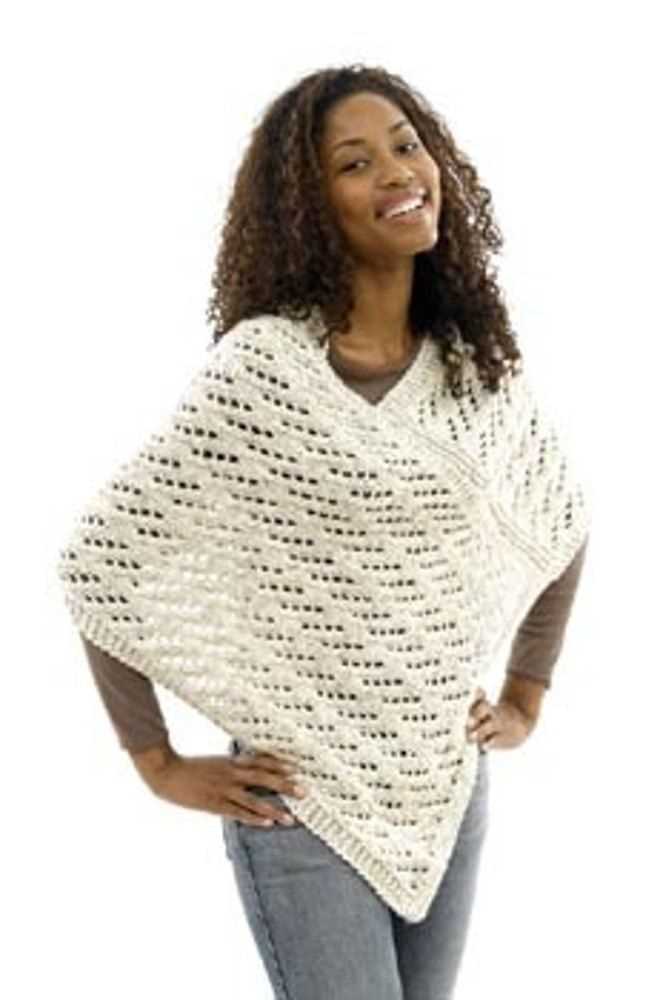 Chunky knit poncho pattern
