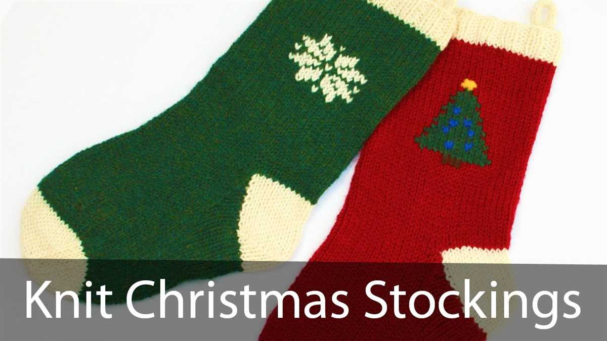 Felted christmas stocking knit pattern