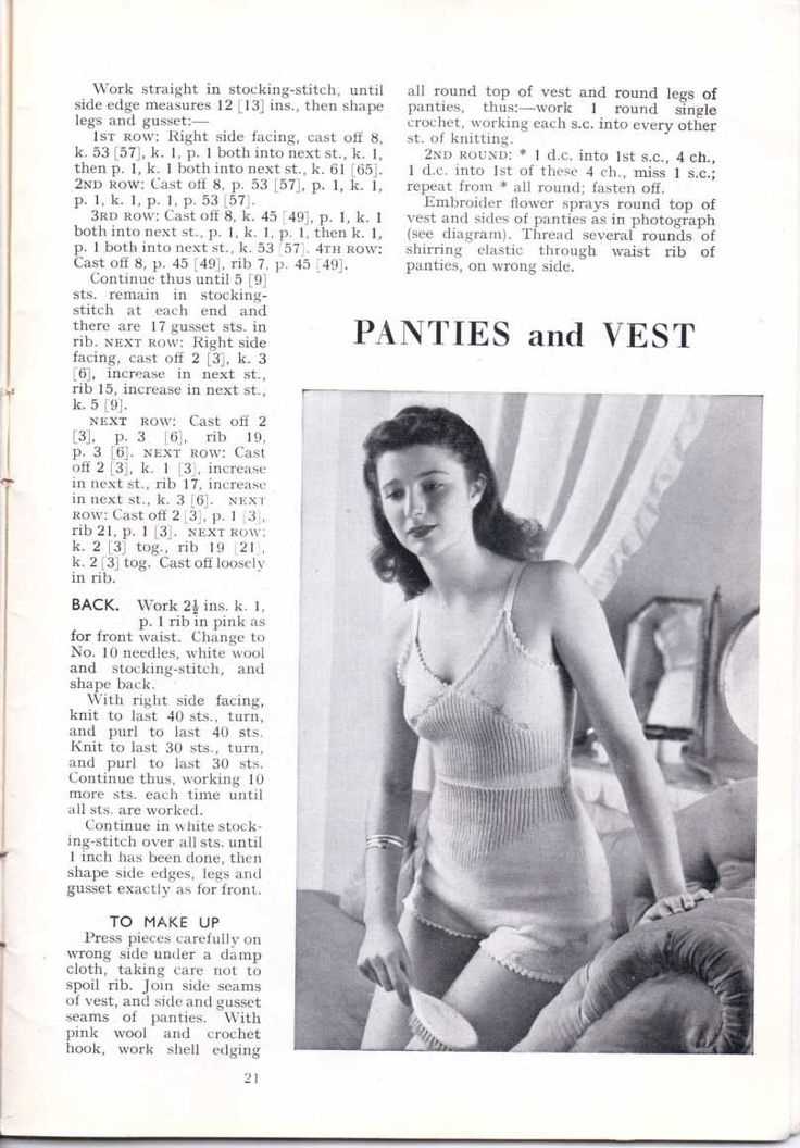 Vintage knitting pattern archive