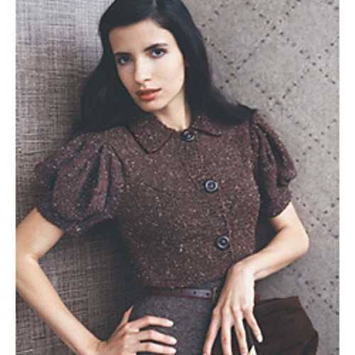 Puff sleeve cardigan knitting pattern