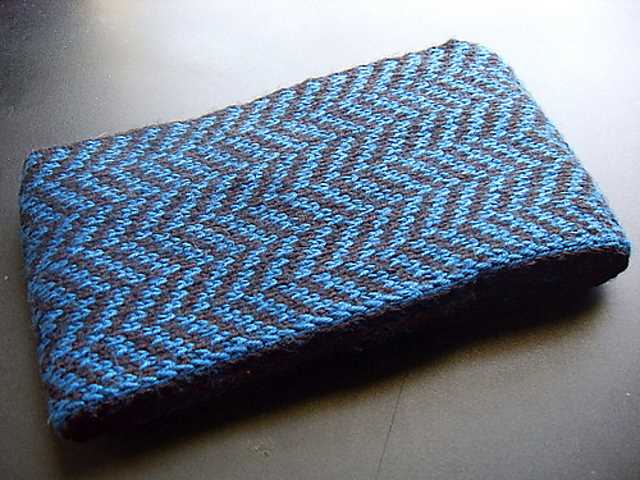 Herringbone scarf knitting pattern