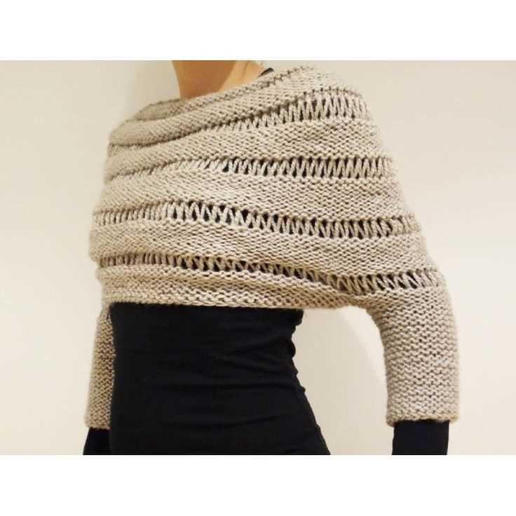 Chunky knit poncho pattern