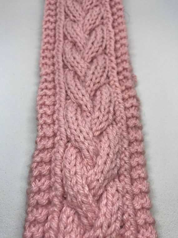 Braided cable knit headband pattern