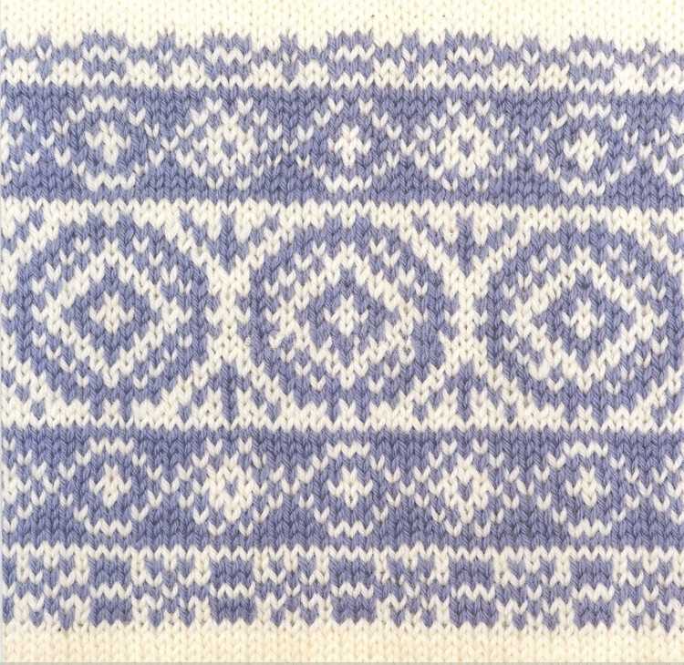 Nordic blanket knitting pattern