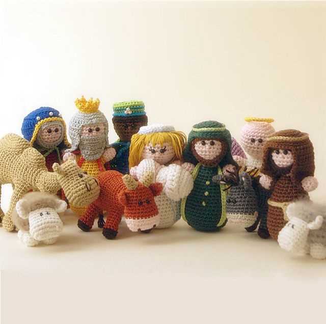 Knitted nativity set pattern free