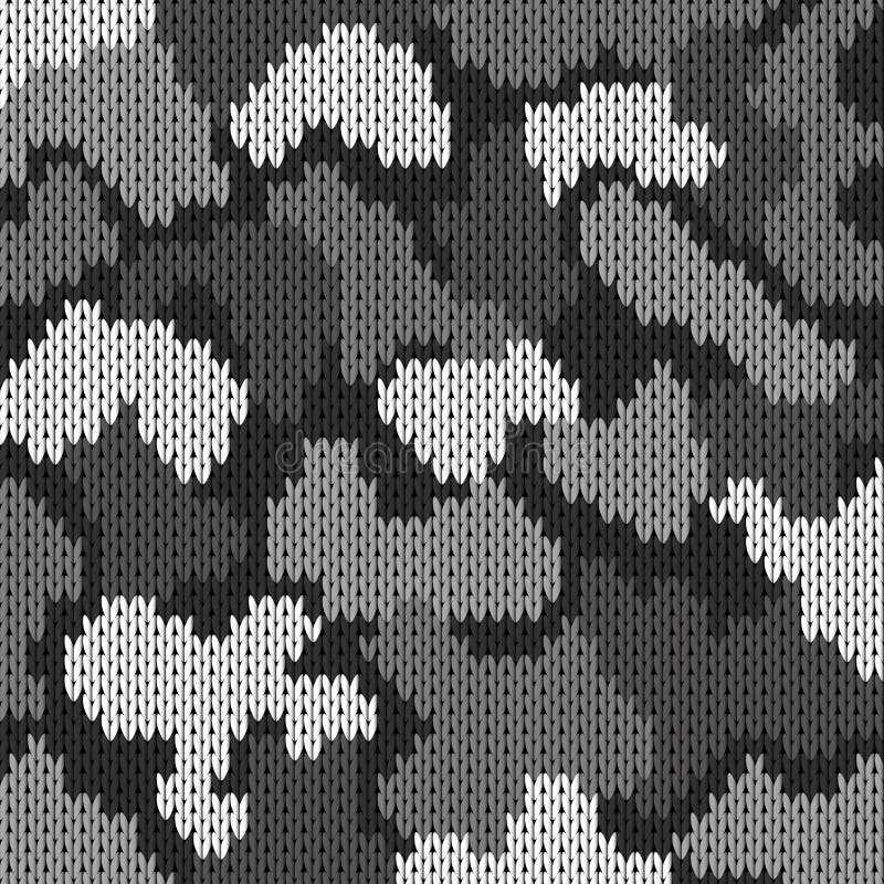 Camouflage knitting pattern