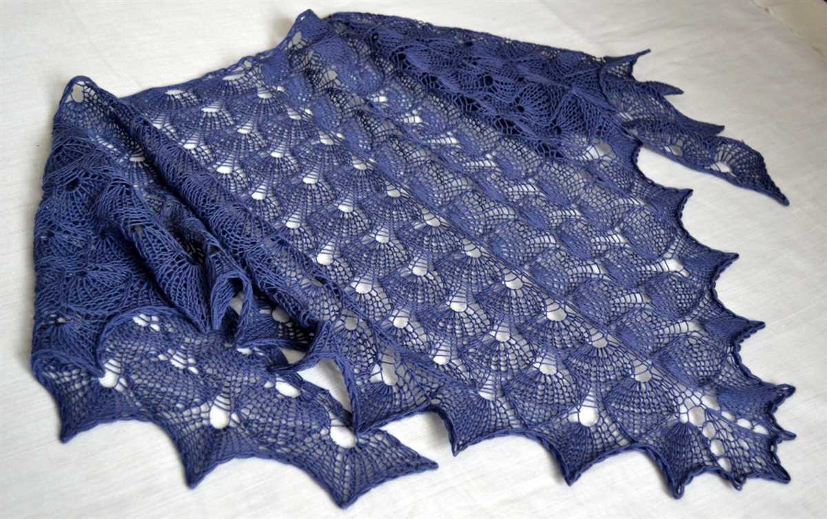 Wing shawl knitting pattern