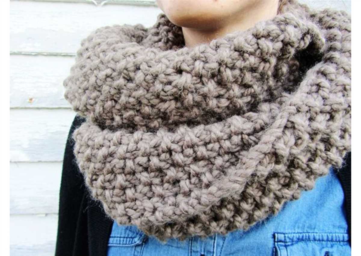 Easy chunky knit scarf pattern free
