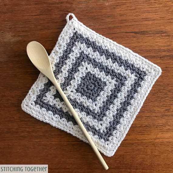 Knit hot pad pattern