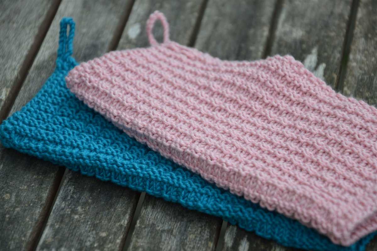 A Simple and Quick Pattern for Knitted Dishcloths Knitted dishcloth pattern easy