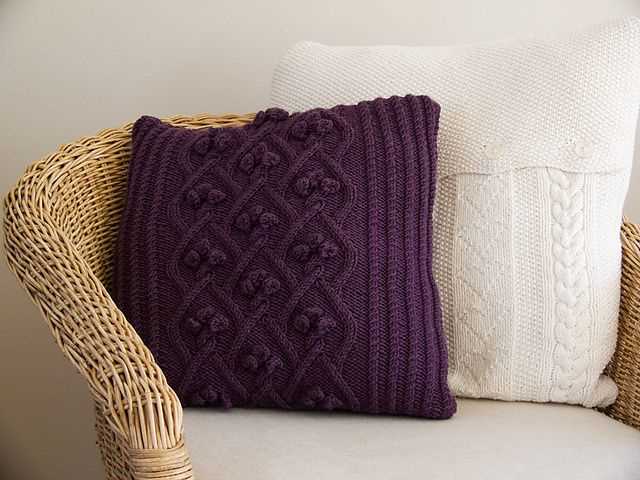 Cushion cover knitting patterns uk