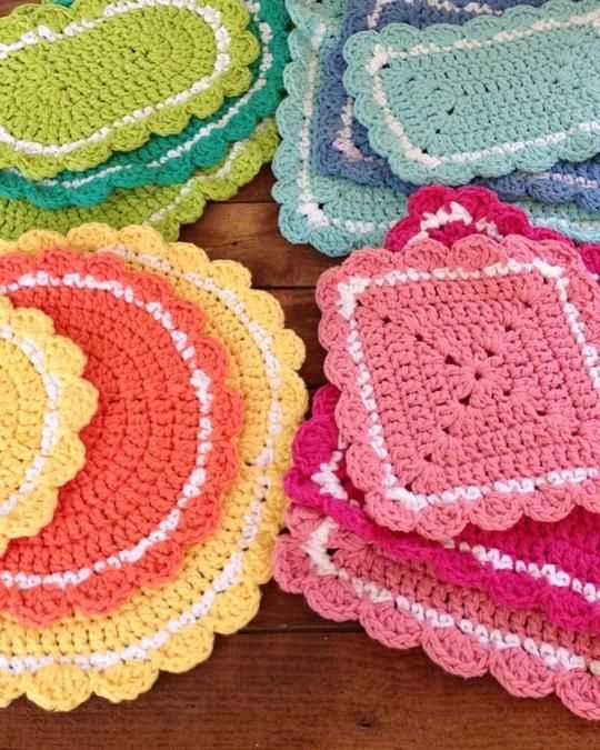 Knit hot pad pattern