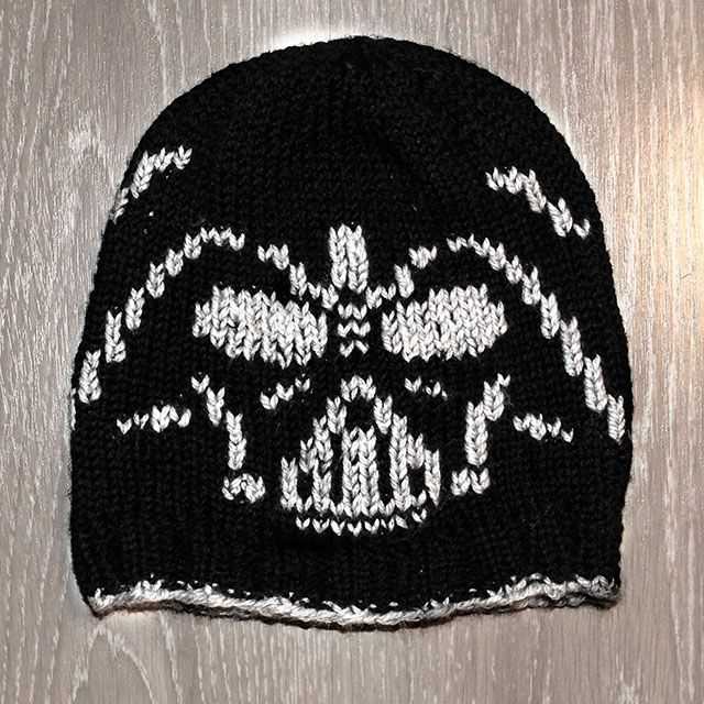 Darth vader knit hat pattern