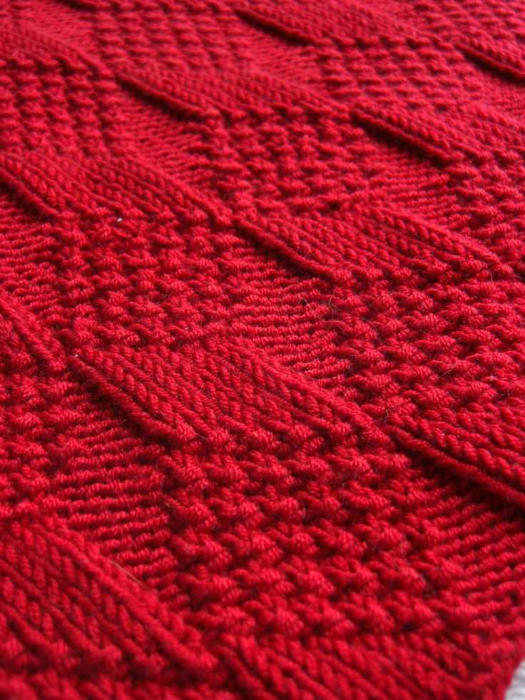 Lozenge knitting pattern