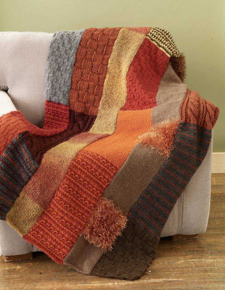 Homespun knit scarf pattern