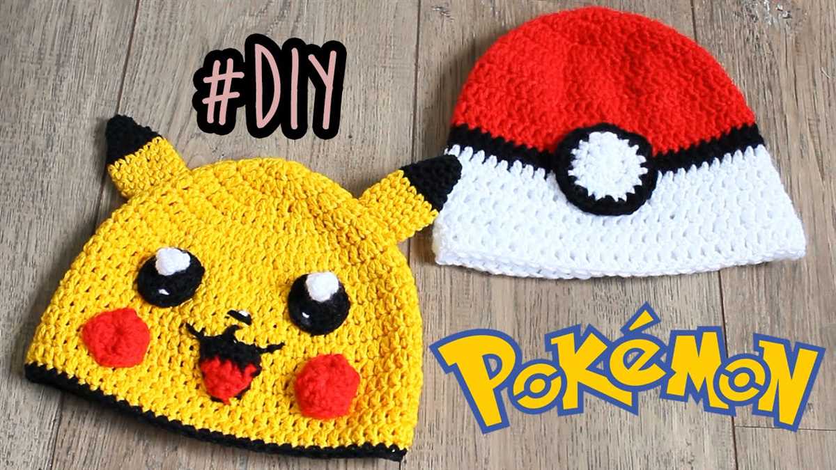 Pikachu knit hat pattern
