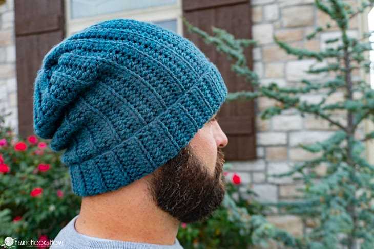 Mens beanie hat free knitting pattern