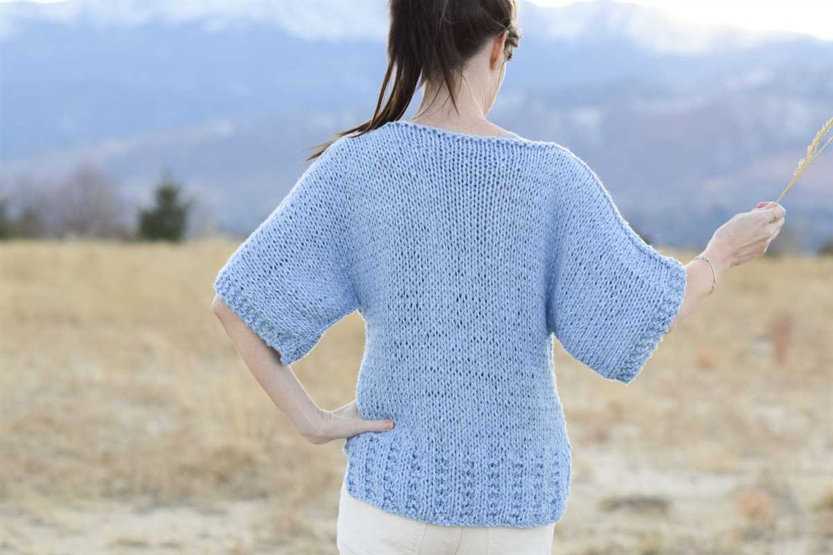 Easy knit sweater free pattern