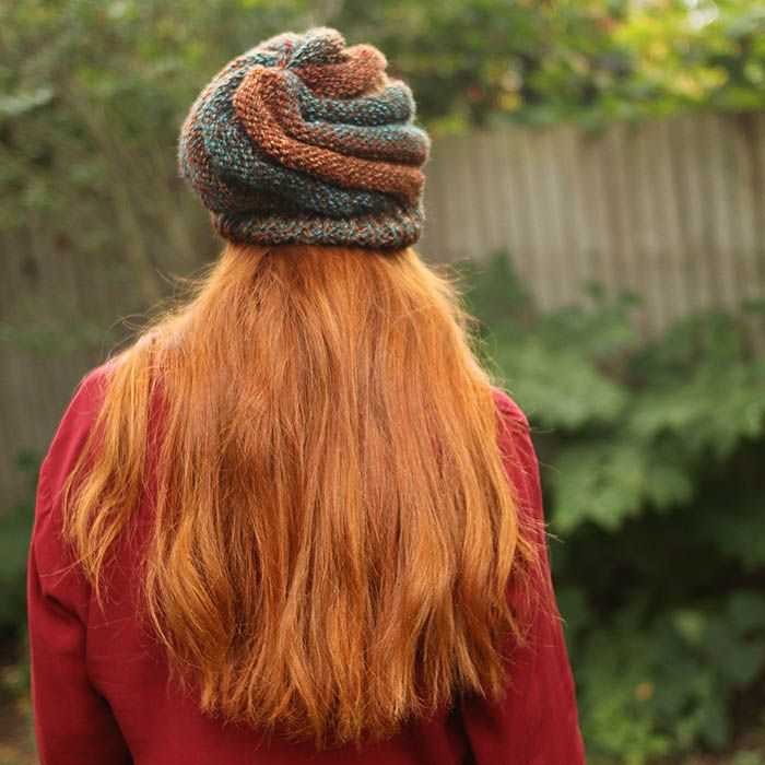 Free knitting pattern for swirl hat