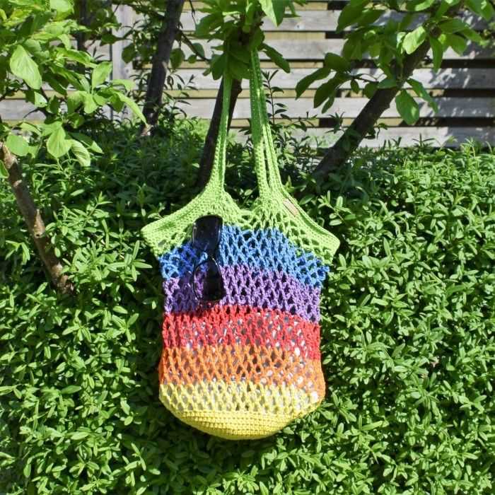 Knitted beach bag pattern