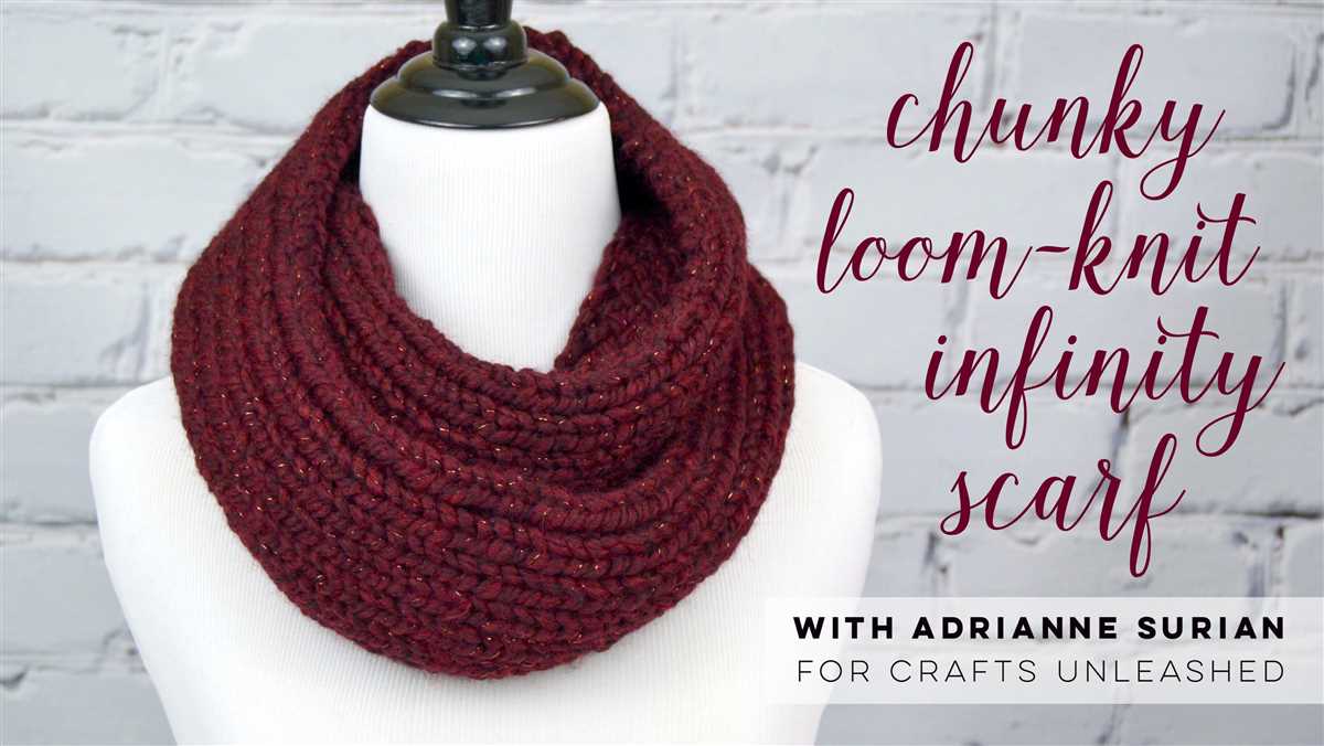 Infinity scarf knitting pattern for beginners