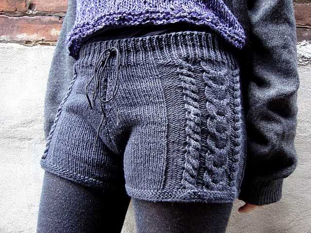 Knitted mens shorts pattern