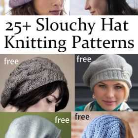 Free slouchy knit hat patterns