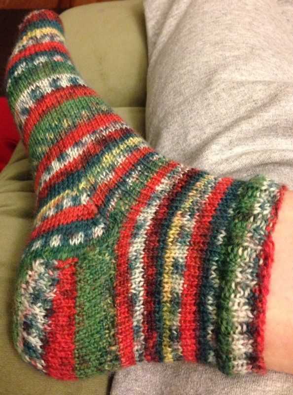 Free knitted sock patterns using sock yarn