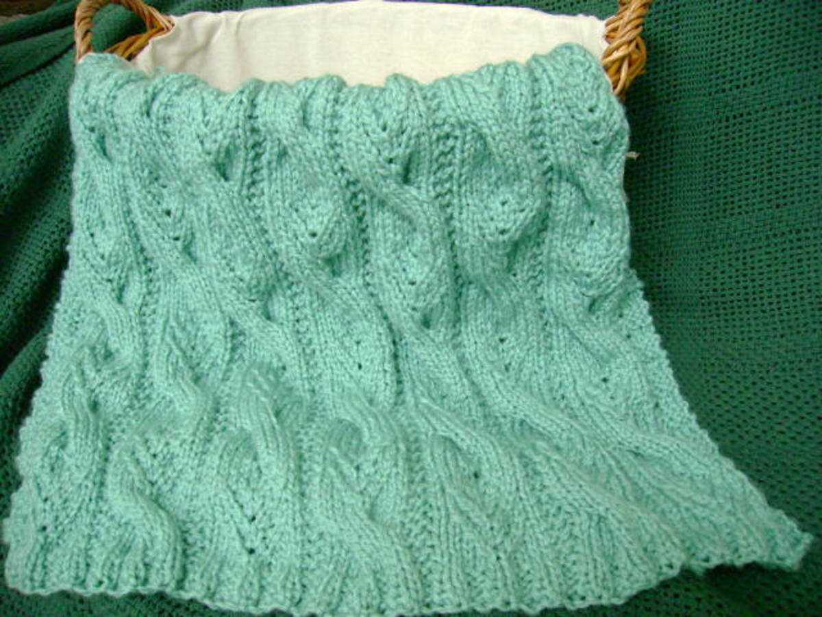 Cable knit afghan pattern free