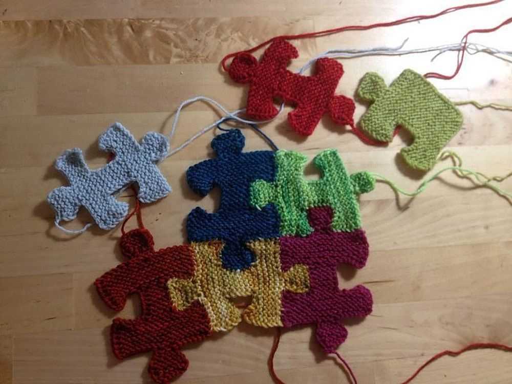 Knitting pattern magnets