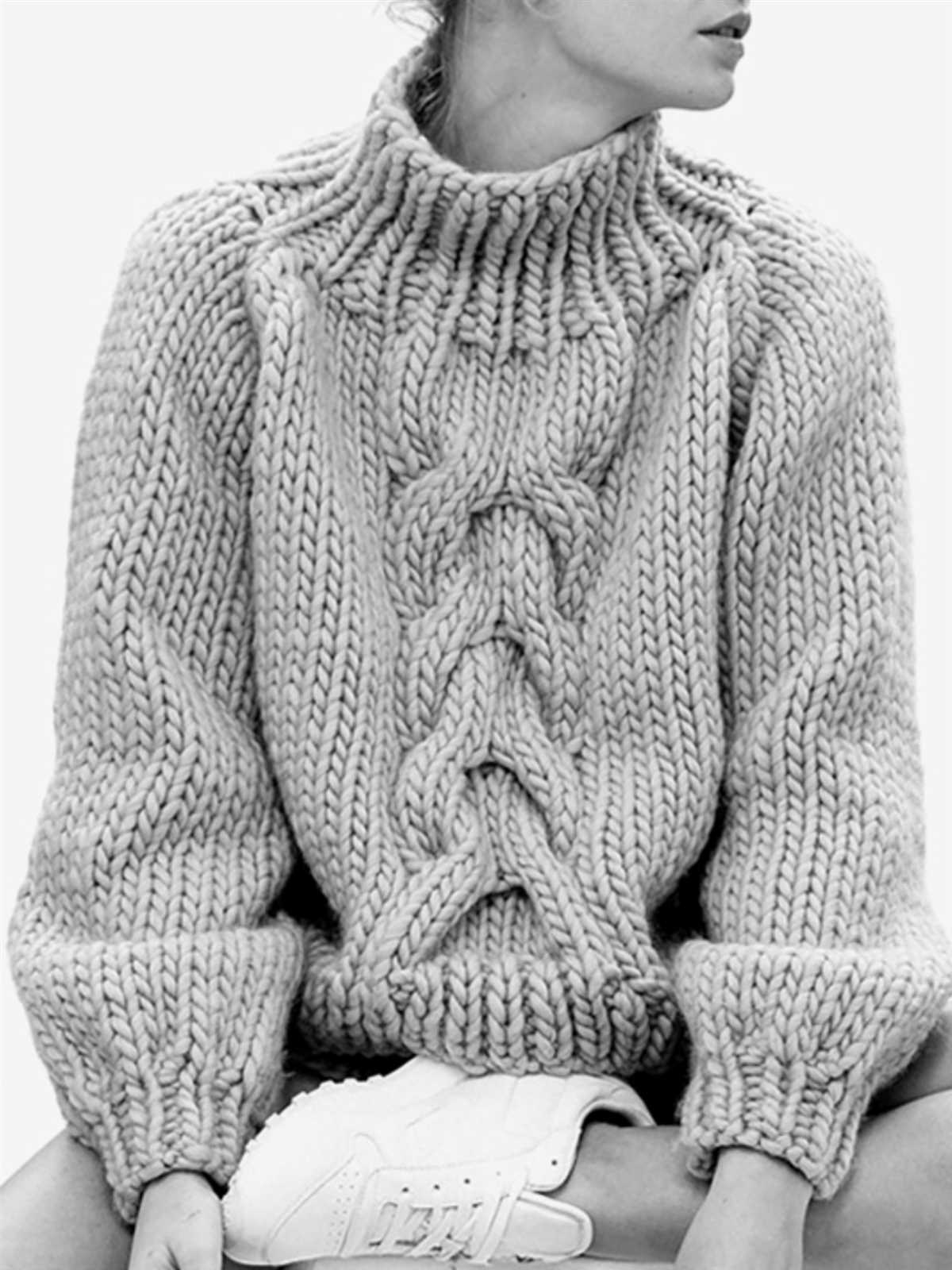 Oversized chunky knit sweater pattern free