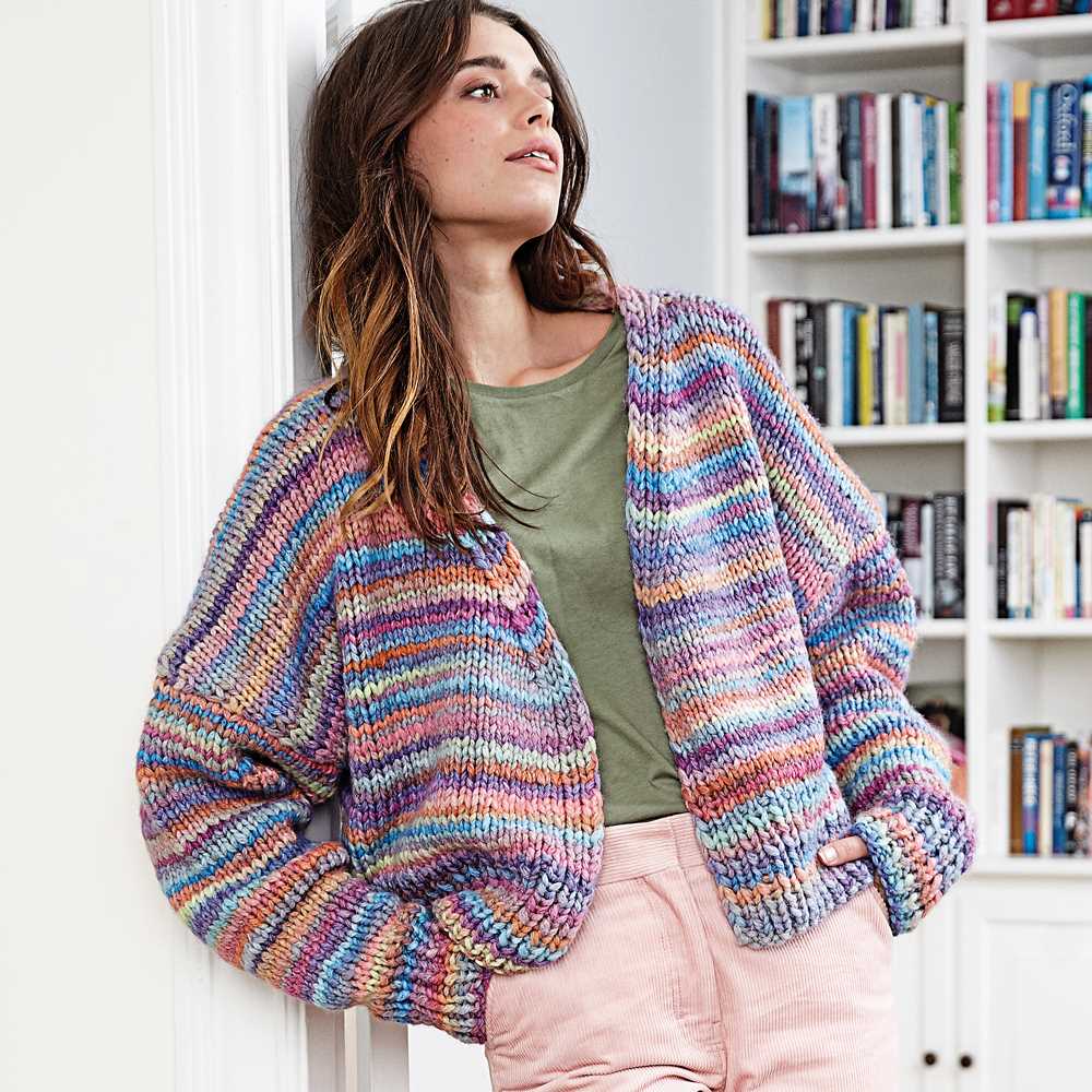 Oversized cardigan knitting pattern