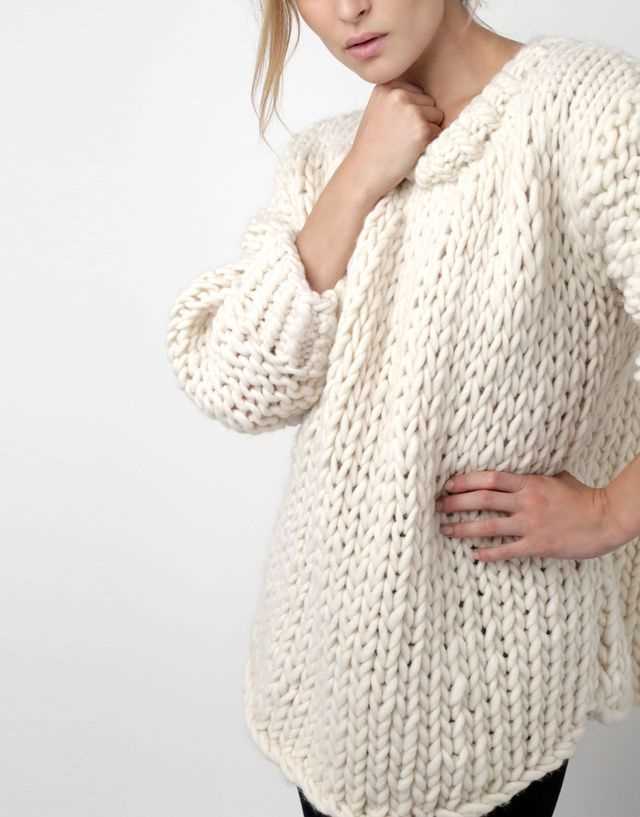 Oversized chunky knit sweater pattern free