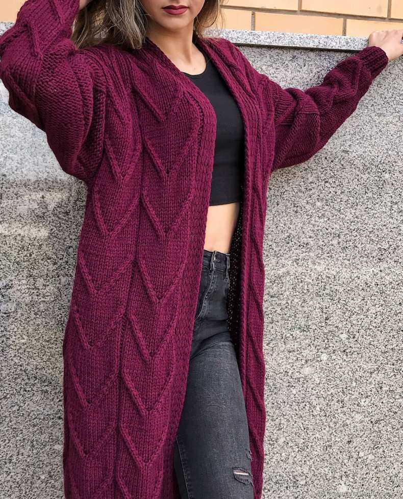Knit cardigan long cardigan knitting pattern free