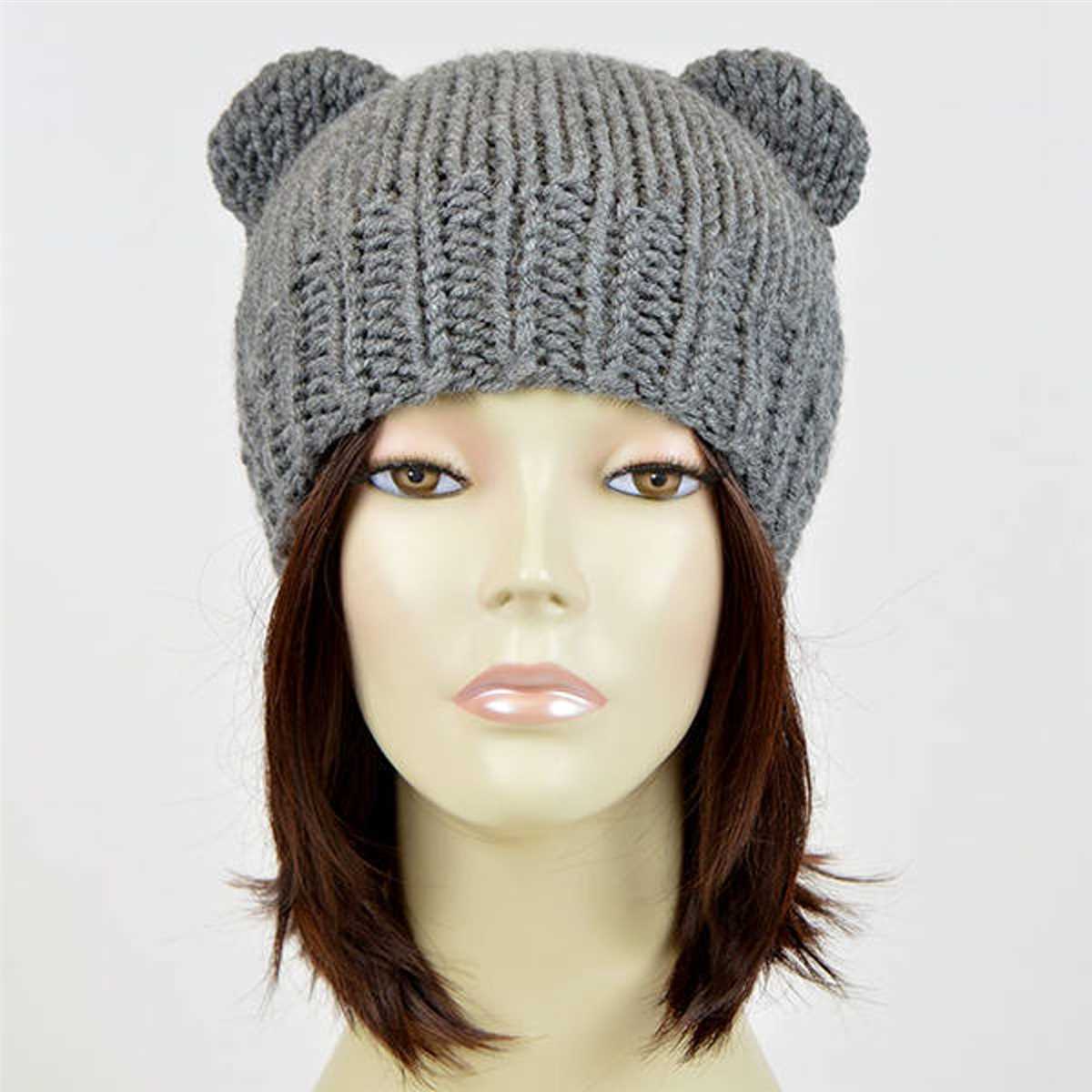 Bear beanie knitting pattern