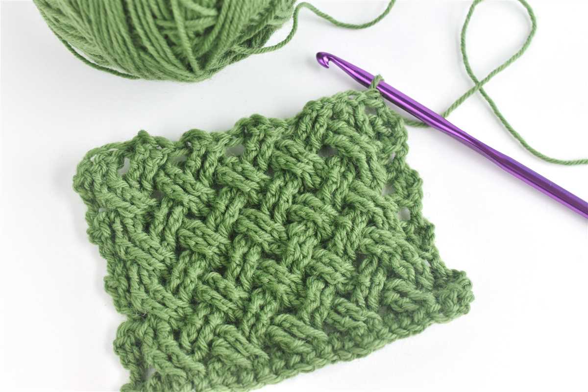 Woven cable knitting pattern